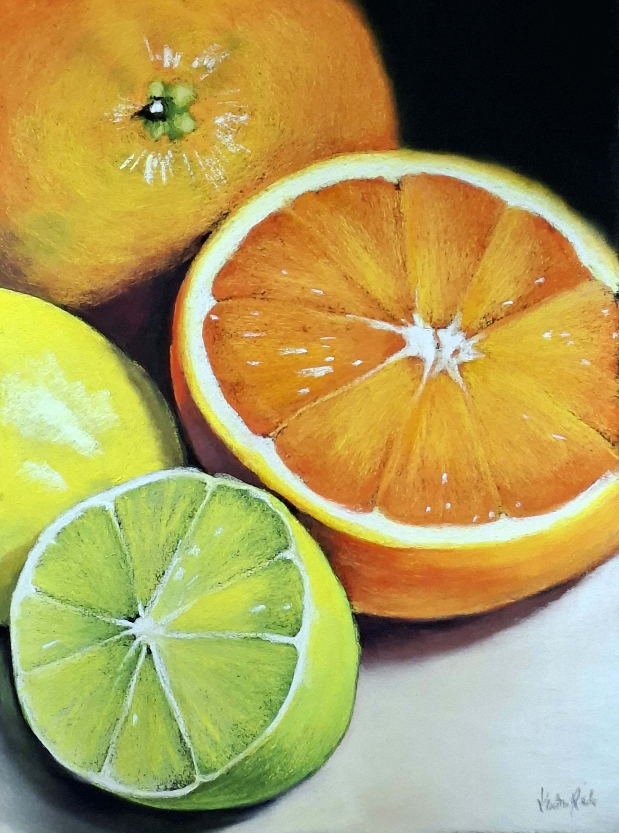 Pastellbild „Zitrus“